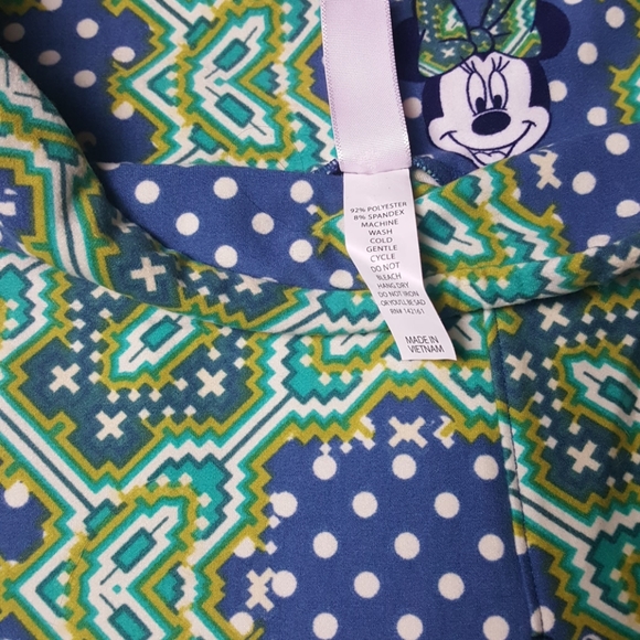 LuLaRoe Disney One Size Mini Mouse Leggings - Picture 2 of 3